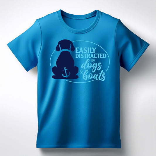 Easily Distracted by Dogs and Boats Tee