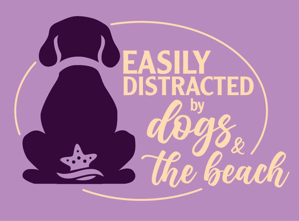 Easily Distracted by Dogs & the Beach T-Shirt