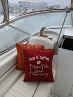 Dogs & Coffee Make Me Less Murdery Pillow Cover
