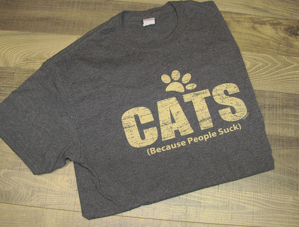 Cats Because People Suck Tee
