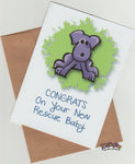 Congrats On Your New Rescue Baby Greeting Card