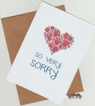 So Very Sorry Greeting card